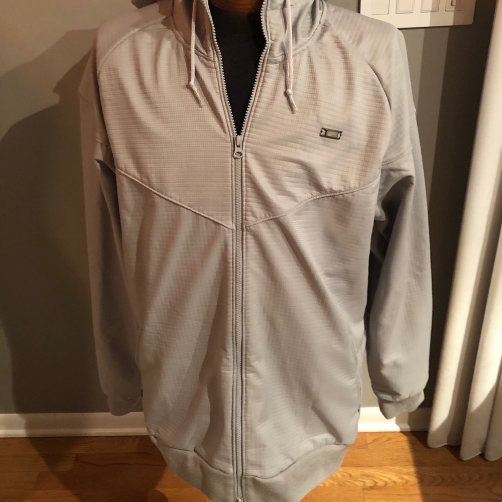 Great silver/gray Nike jacket with hood